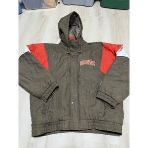 Vintage Cleveland Browns Starter Jacket Men's Size Large Brown Orange 90s NFL